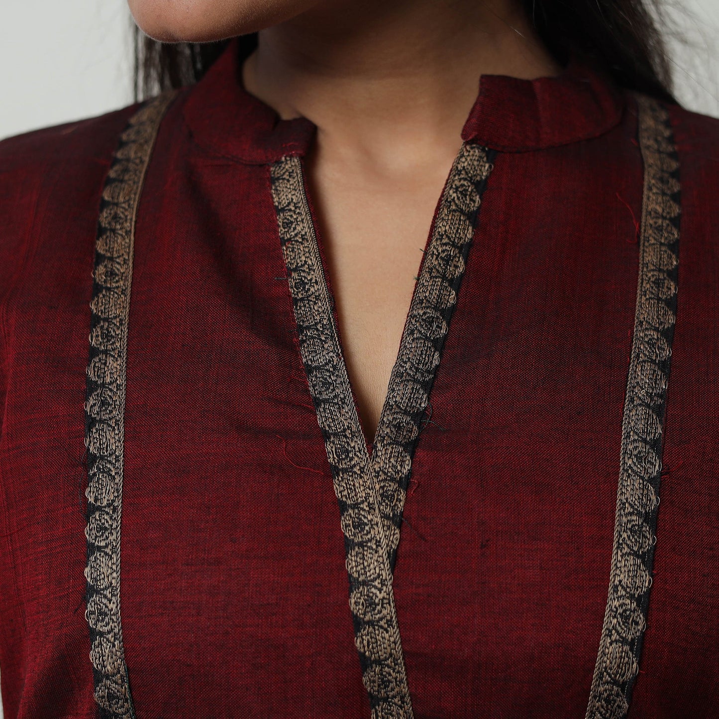 Dharwad Mercerised Cotton Kurta for Women Straight & Elegant