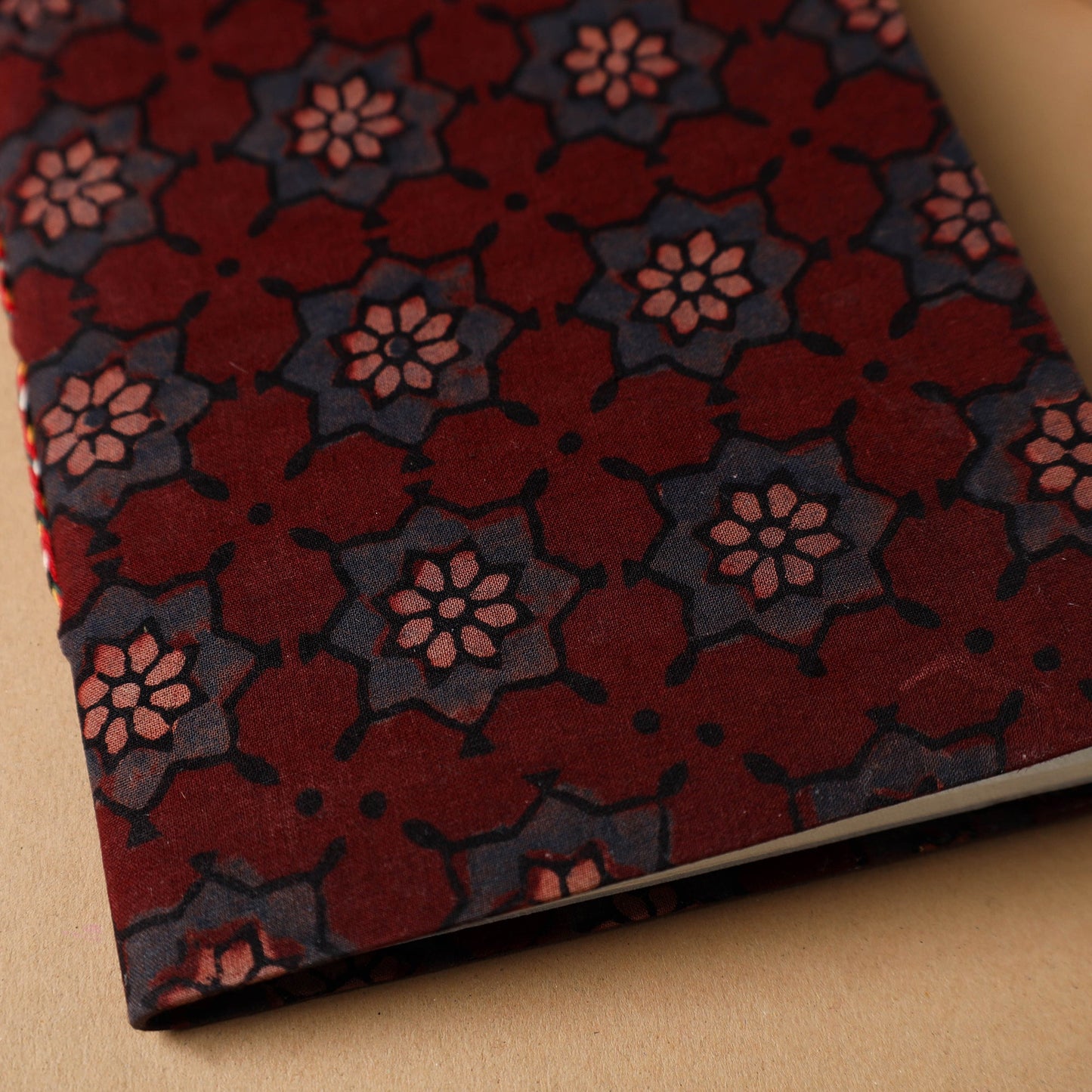 Ajrakh Fabric Cover Handmade Paper Notebook