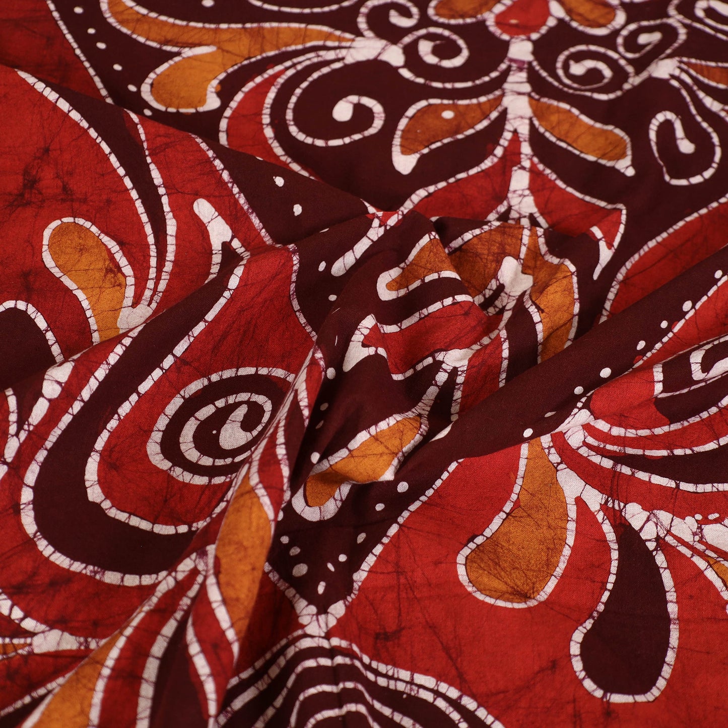 Hand Batik Printed Cotton Single Bed Cover (96 x 59 in) 85