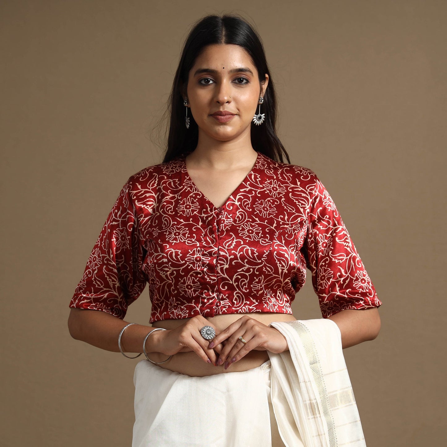 Block Print Stitched Blouse