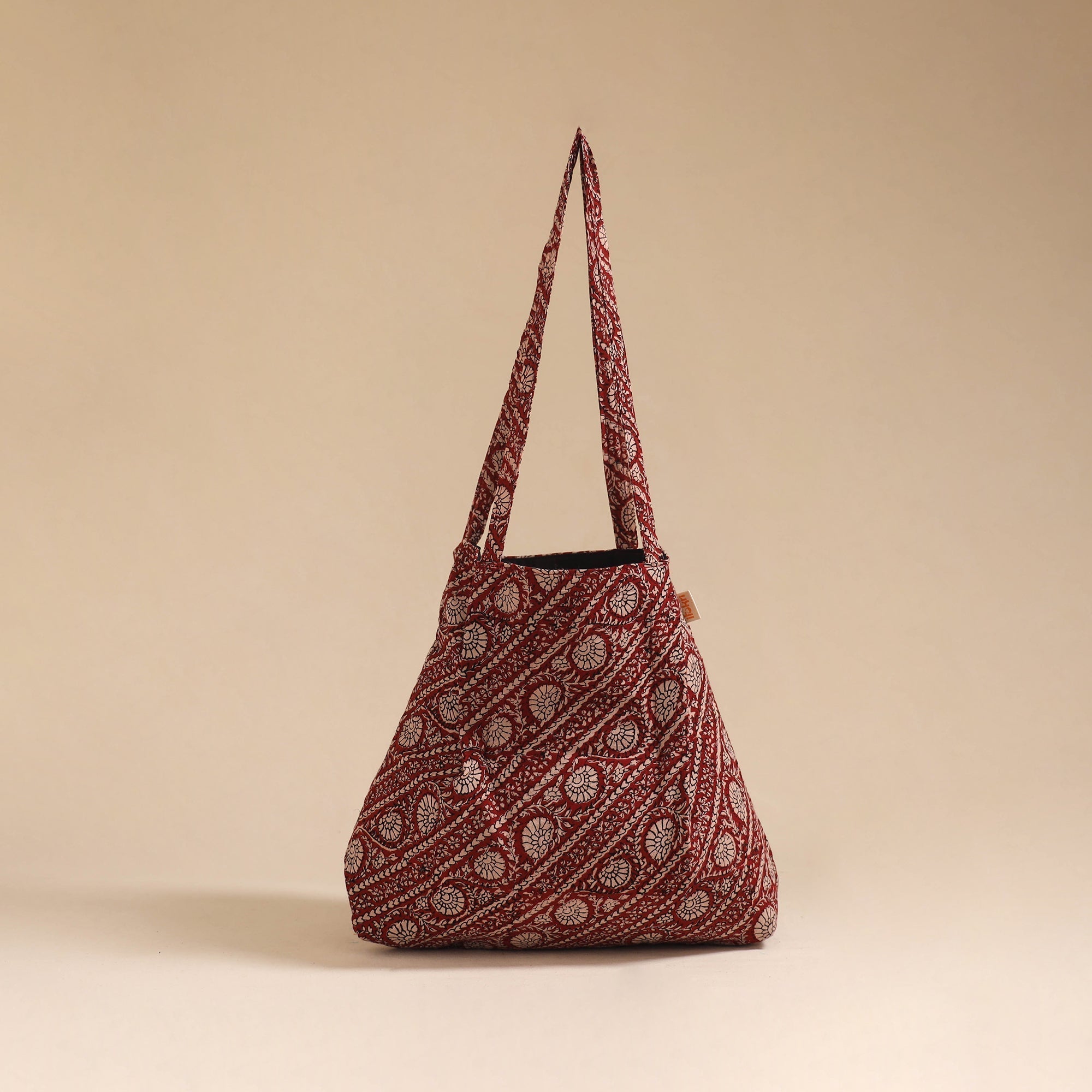 Purple - Handcrafted Fabric Jhola Bag 38 main image 0