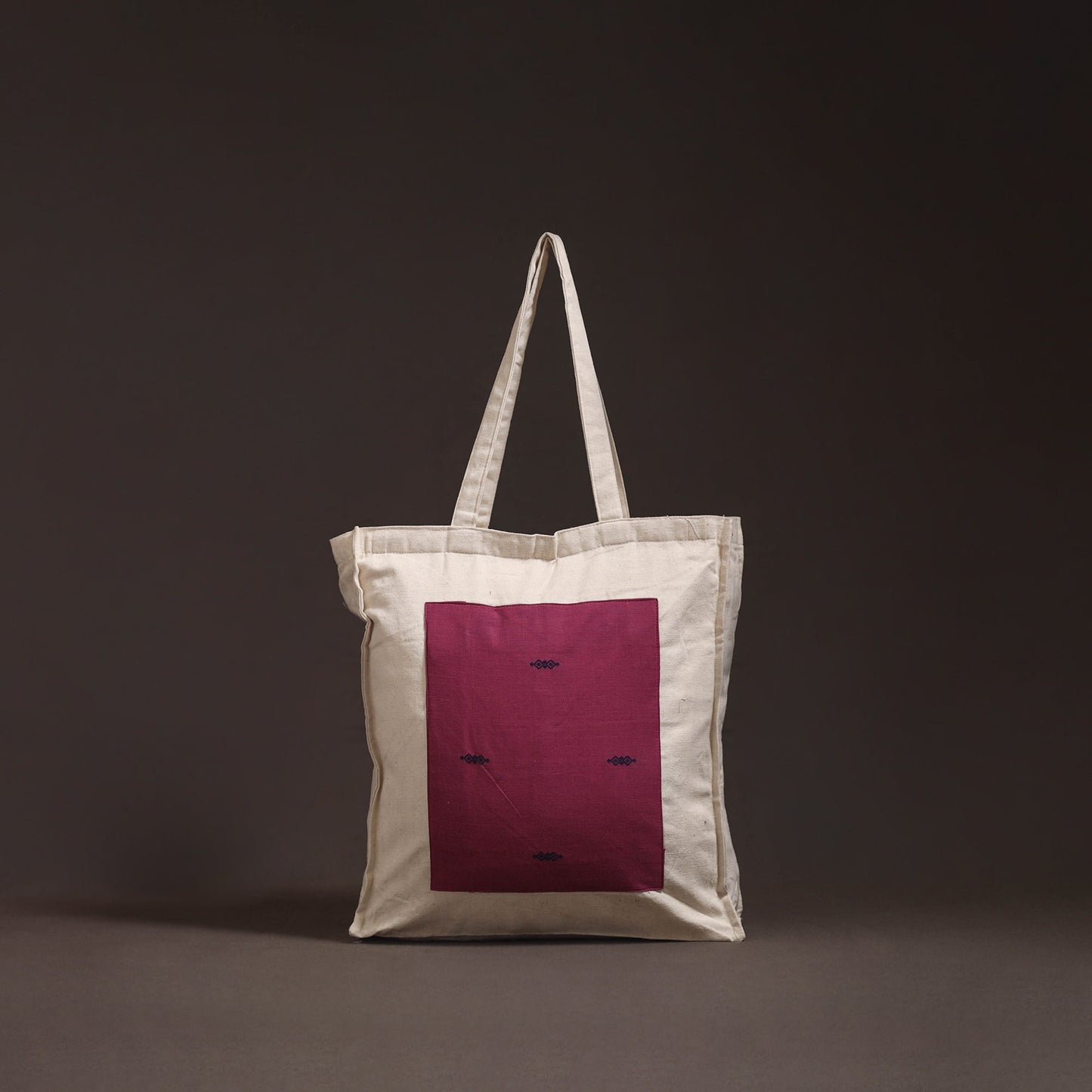 Handcrafted jacquard patch shoulder bag 04