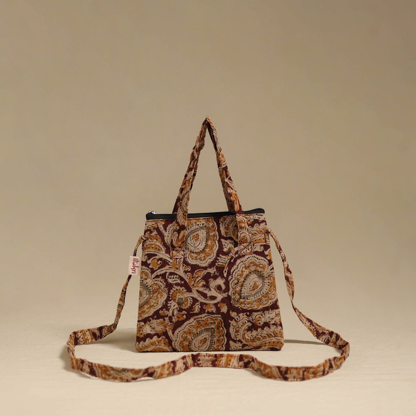 Handcrafted quilted sling bag 04