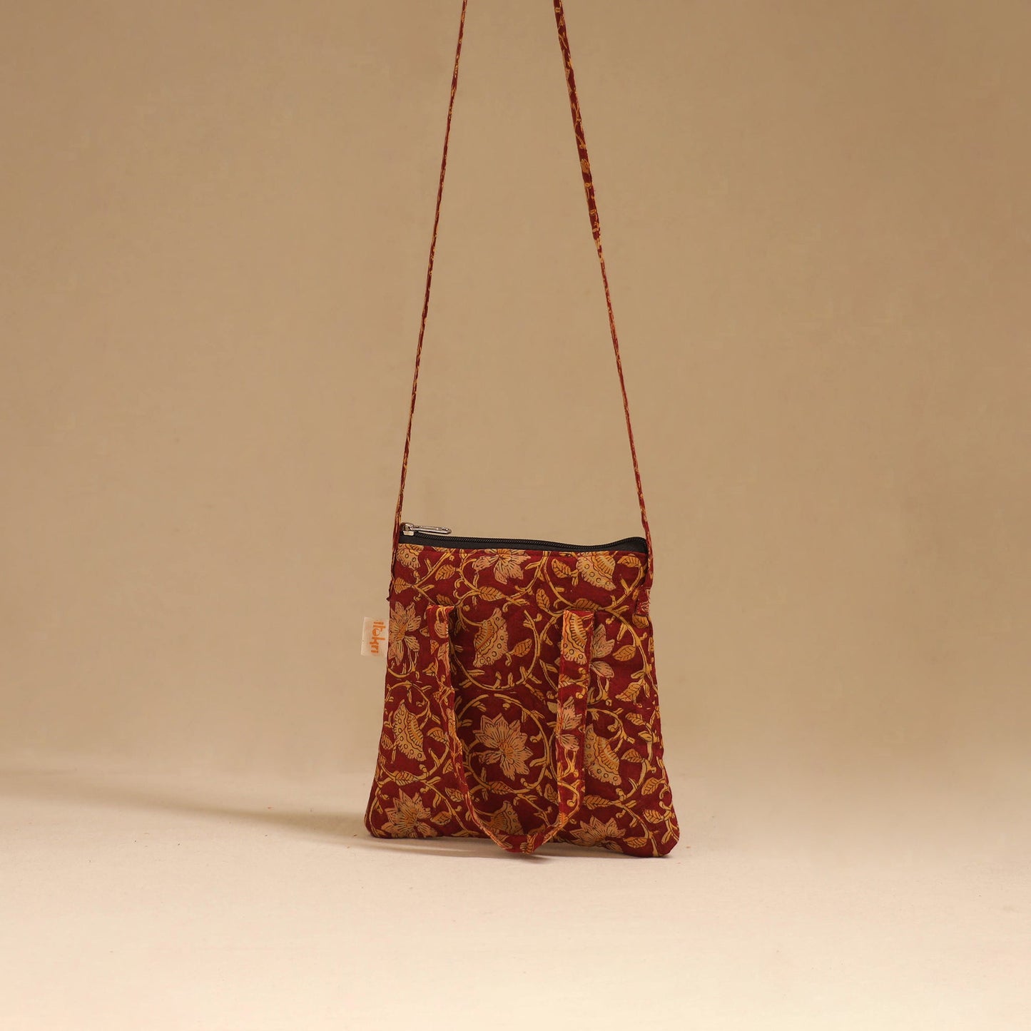 Handcrafted quilted sling bag 23