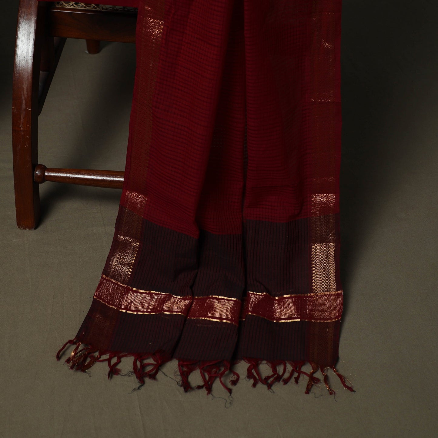 Handloom cotton mangalagiri 3pc unstitched dress material