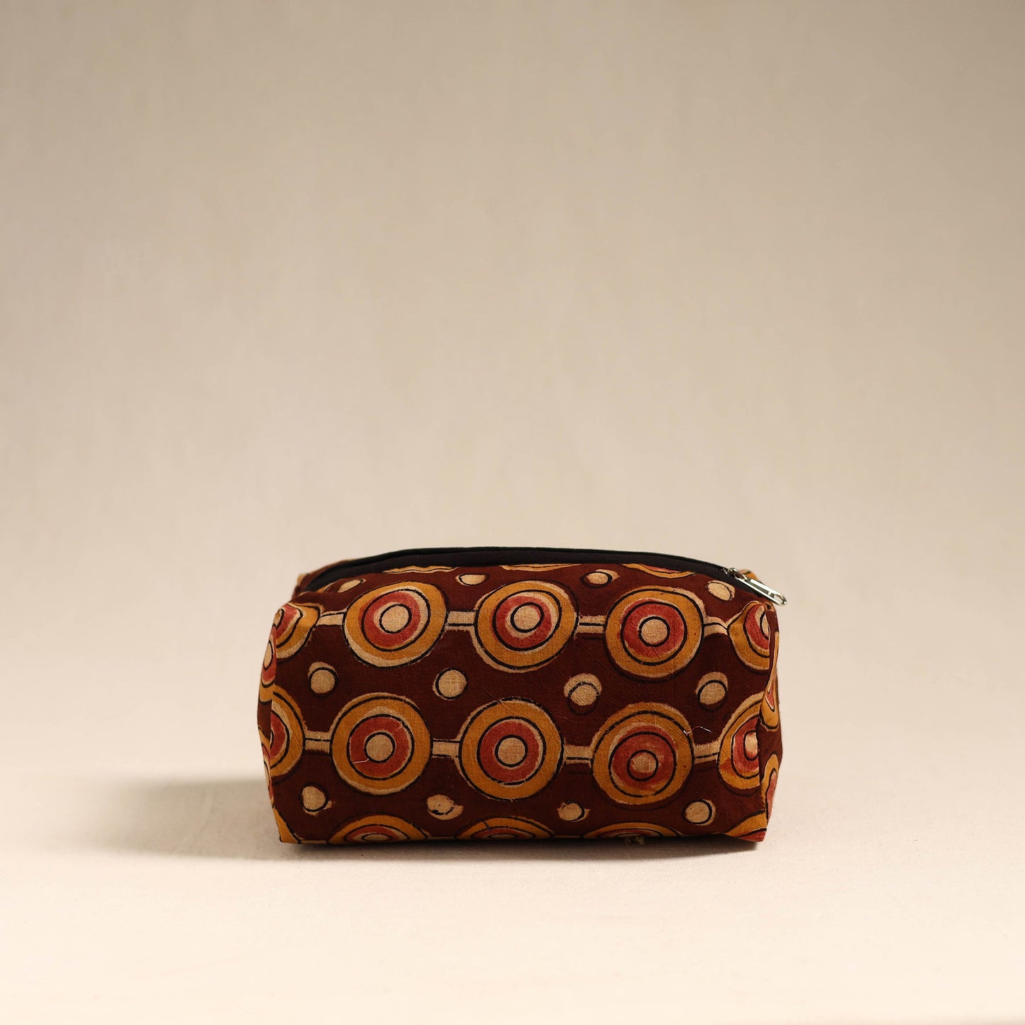 Maroon Handmade Cotton Toiletry Bag