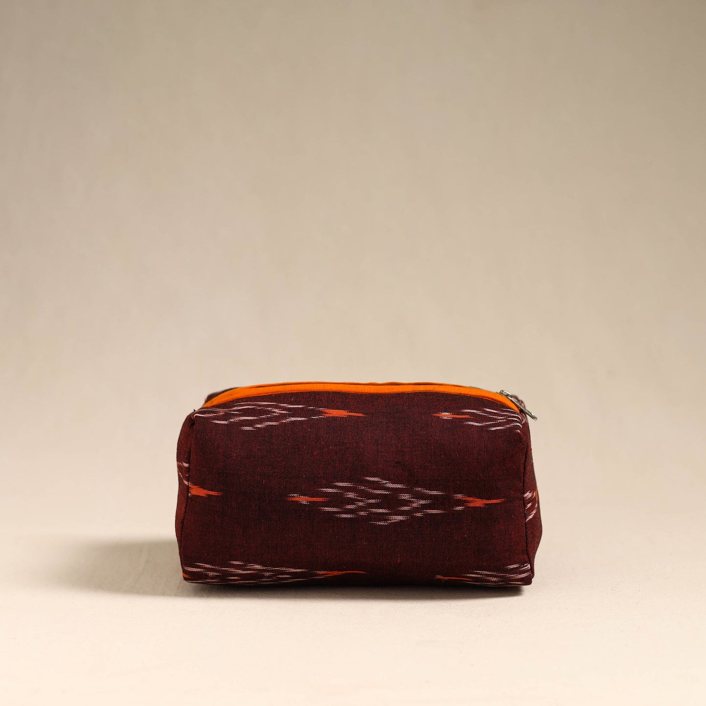 Maroon Handmade Cotton Toiletry Bag