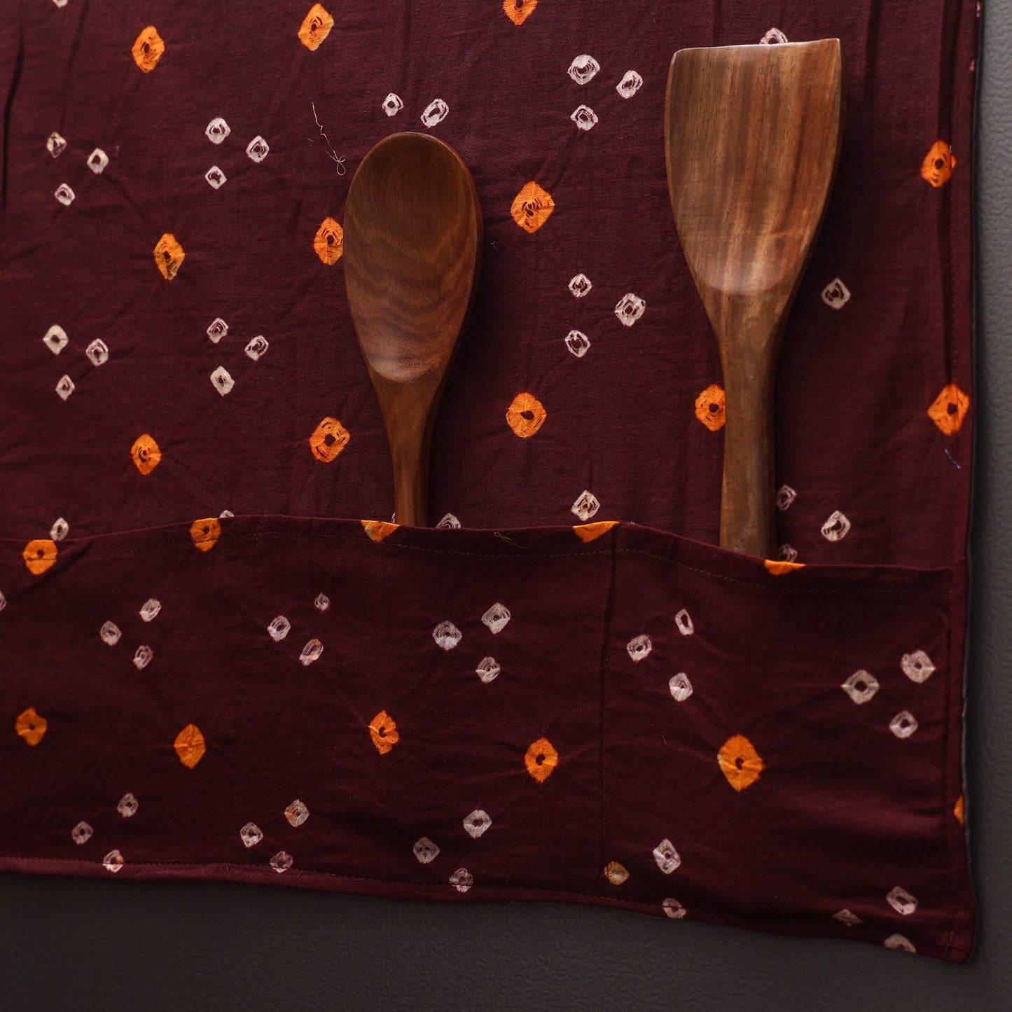 Handmade fridge top cover with multiple pockets 87