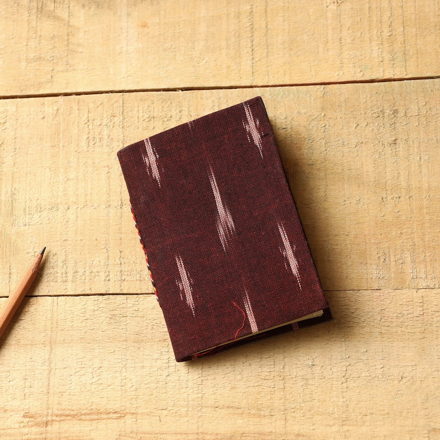 Buy Ikat Fabric Cover Handmade Paper Notebook Online at iTokri.com