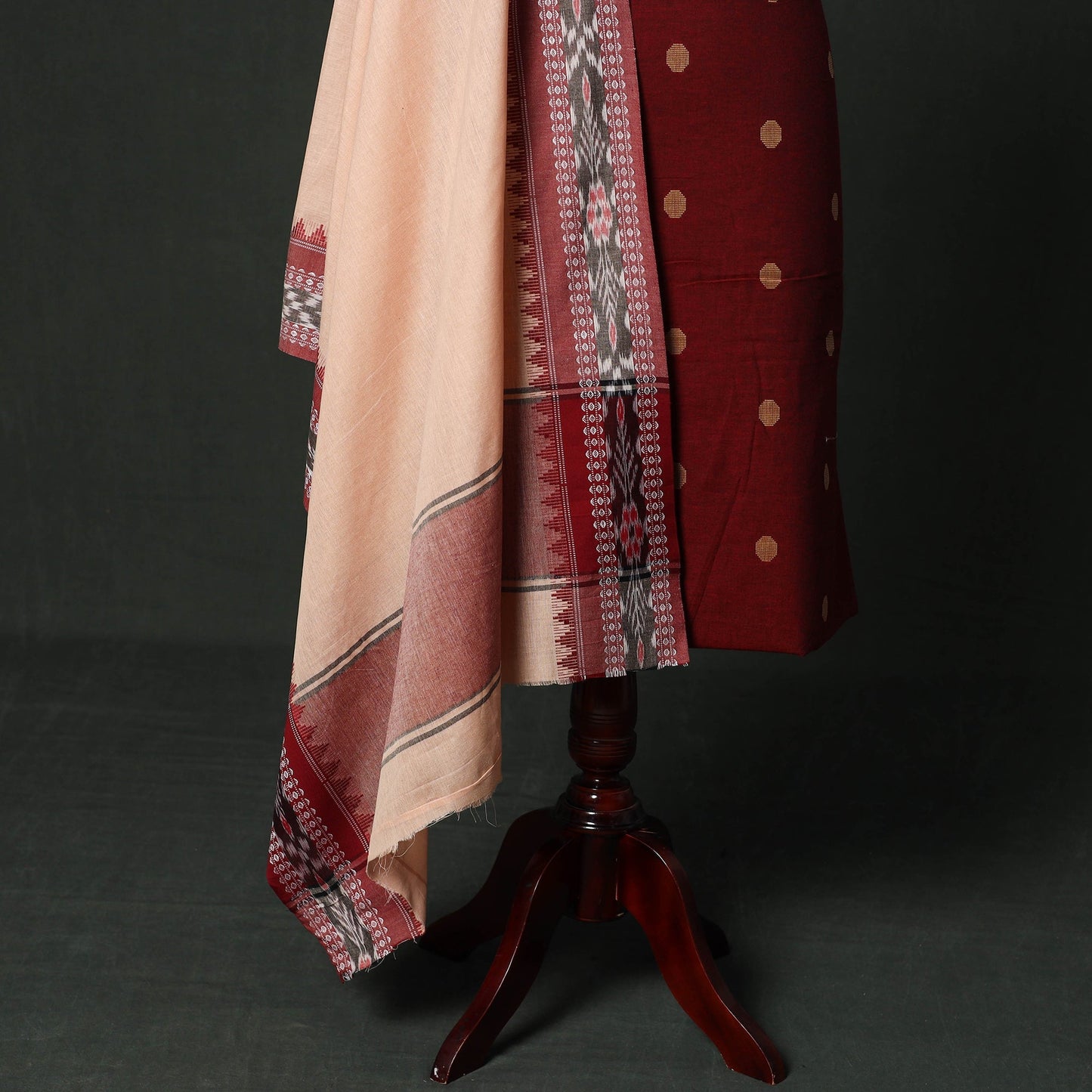Jacquard cotton 2pc unstitched dress material