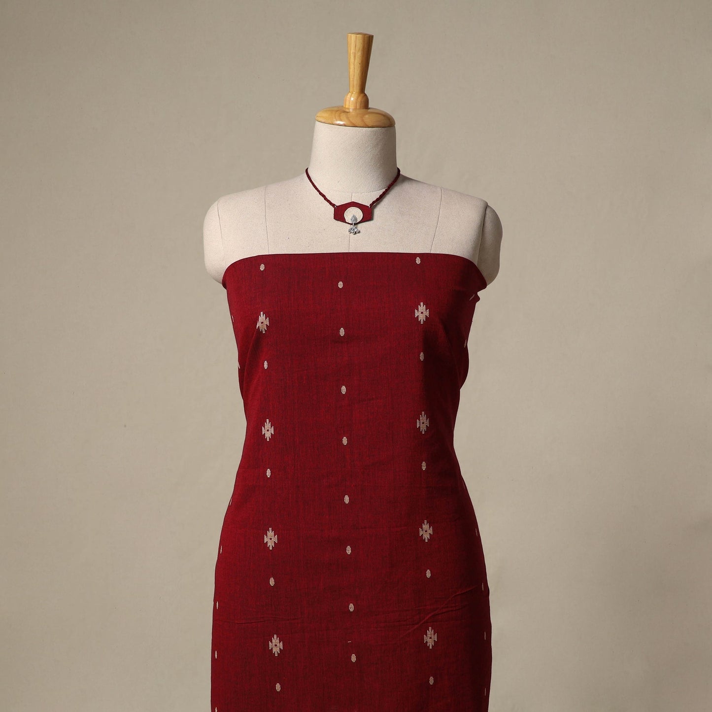 Jacquard cotton 2pc unstitched dress material