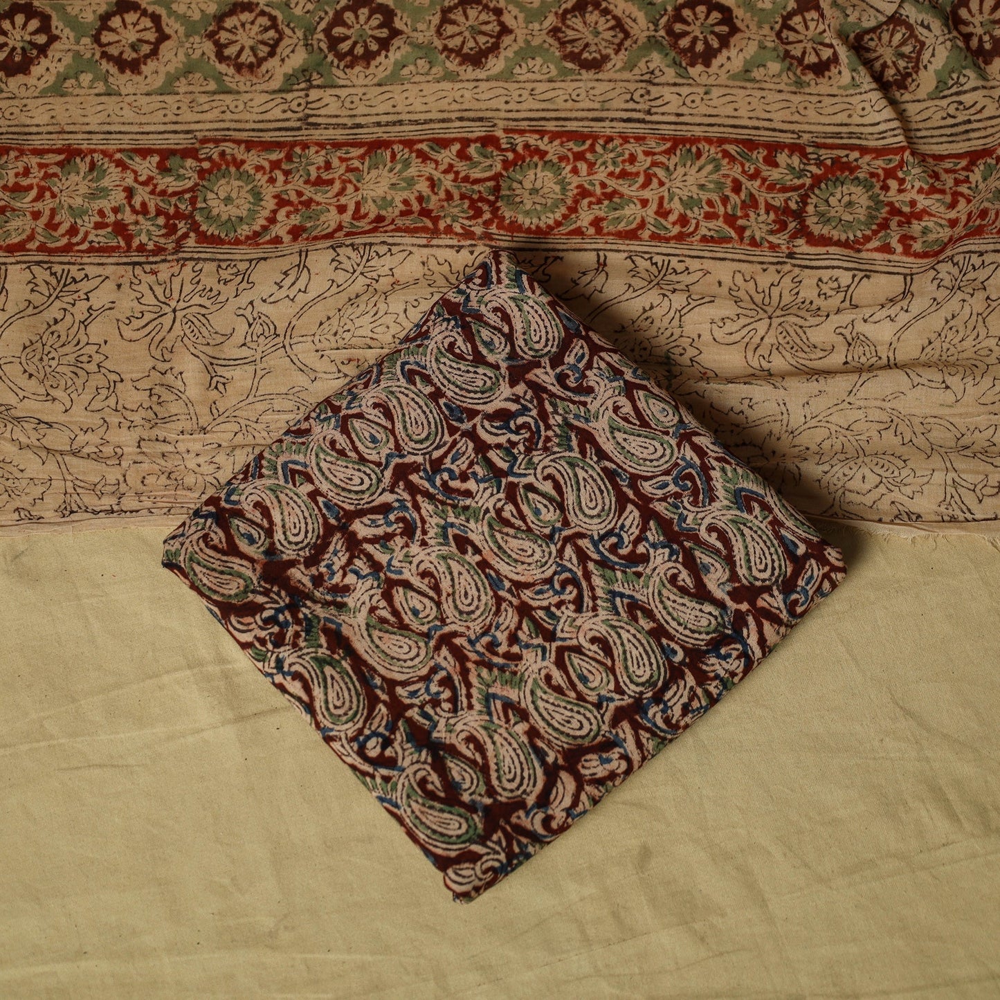 Jacquard cotton 3pc unstitched dress material 77