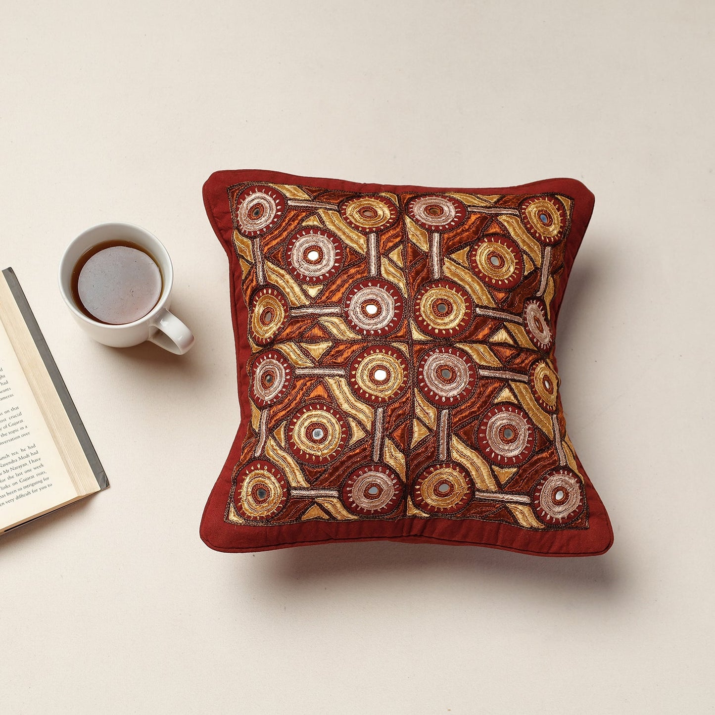 Pakko Embroidery Cushion Cover