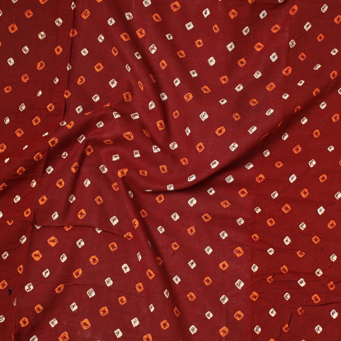 Kutch Bandhani Tie-Dye Satin Cotton Precut Fabric 59