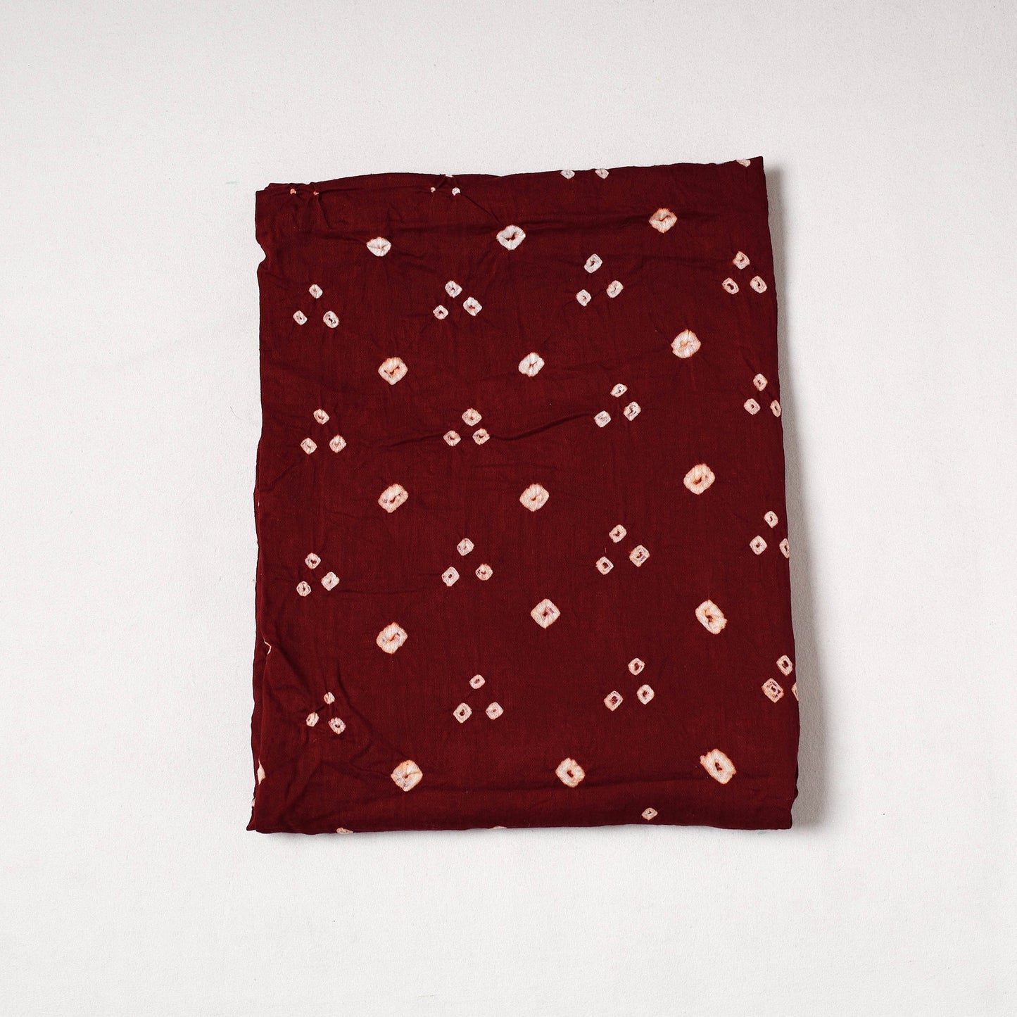 Kutch Bandhani Tie-Dye Satin Cotton Precut Fabric