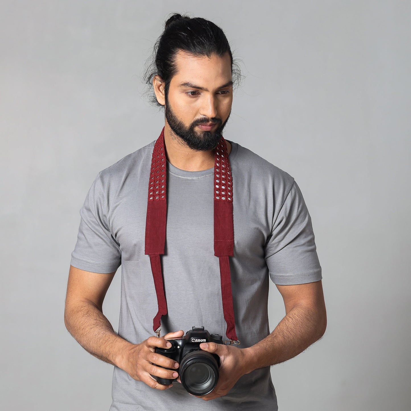 Mirror Work Kutch Embroidery Fabric Camera Belt