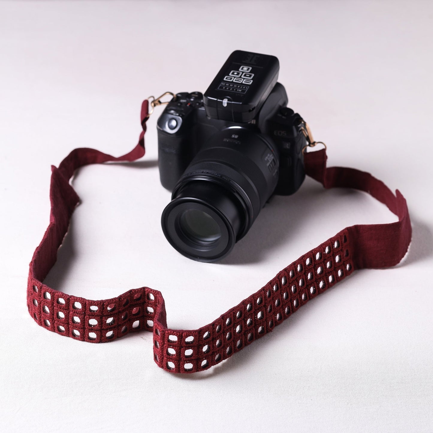 Mirror Work Kutch Embroidery Fabric Camera Belt