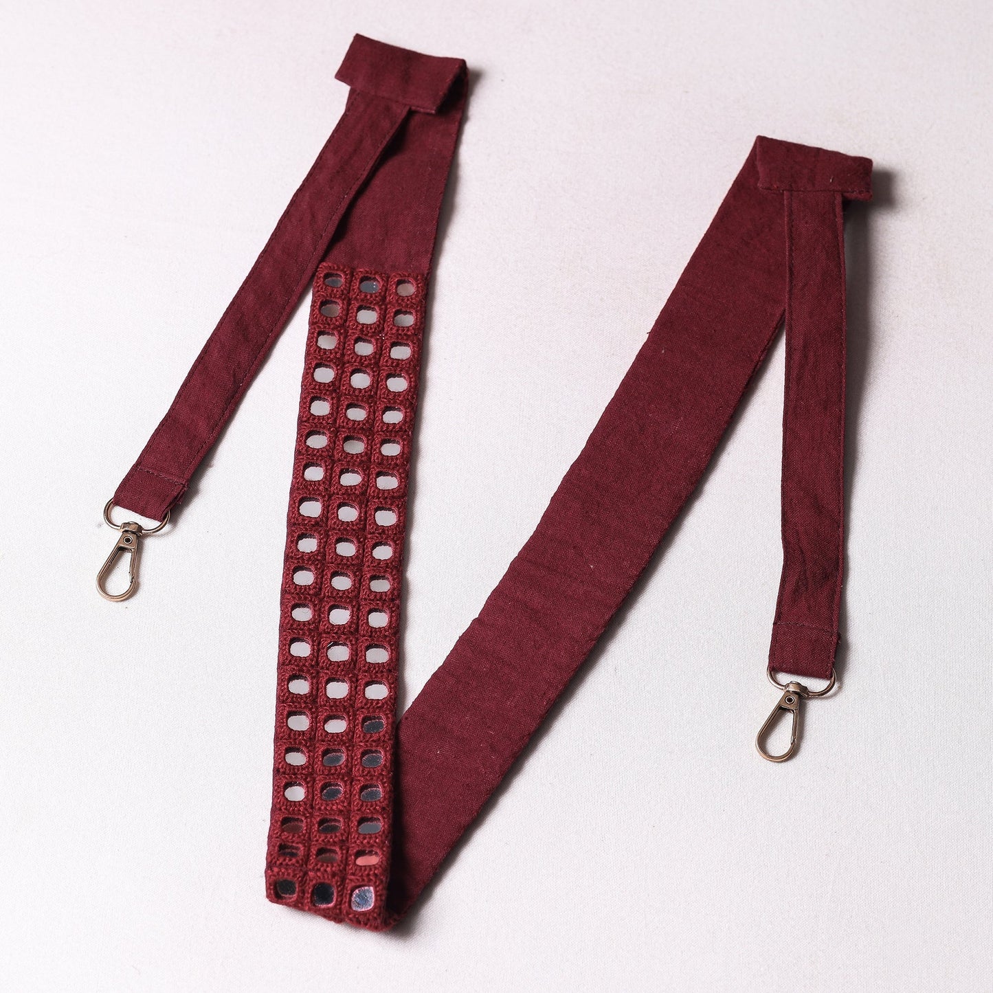 Mirror Work Kutch Embroidery Fabric Camera Belt