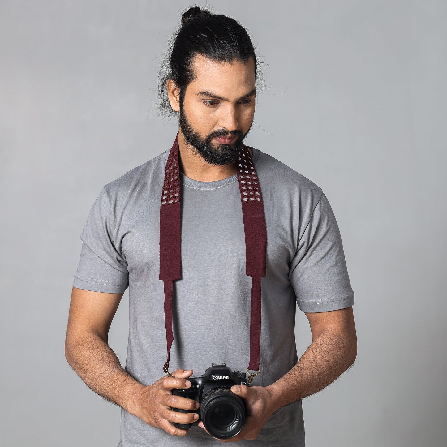 Mirror Work Kutchi Embroidery Fabric Camera Belt