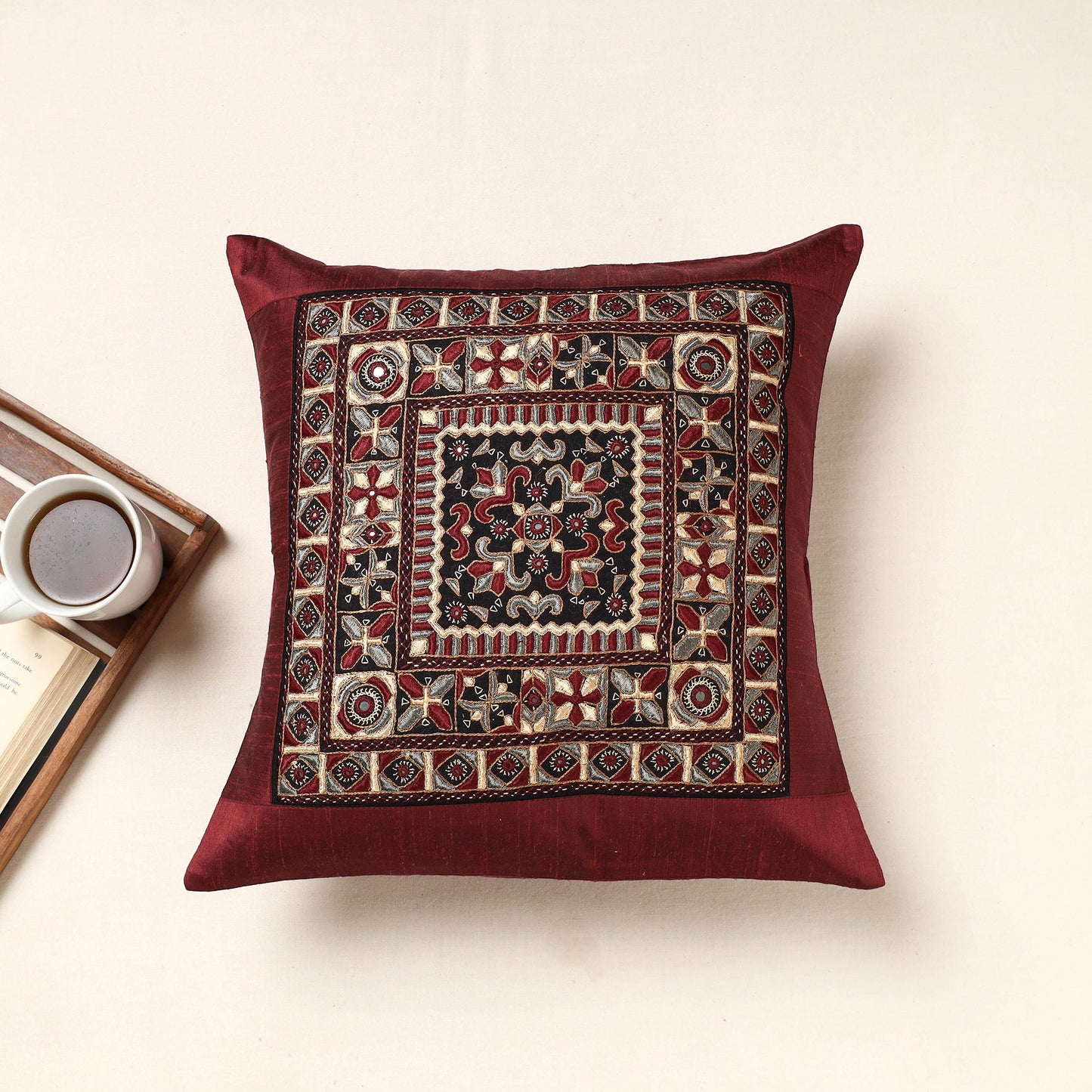 Pakko Embroidery Cushion Cover