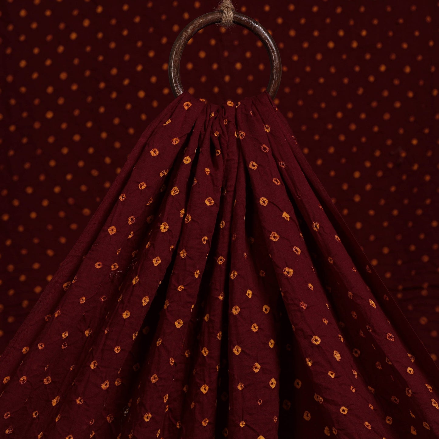 Kutch tie-dye cotton bandhani fabric 02 - handcrafted