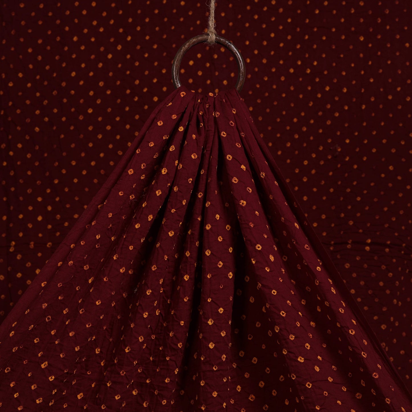 Kutch tie-dye cotton bandhani fabric 02 - handcrafted