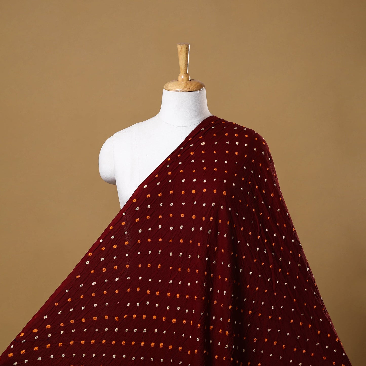 Kutch tie-dye cotton bandhani fabric 19 - handcrafted