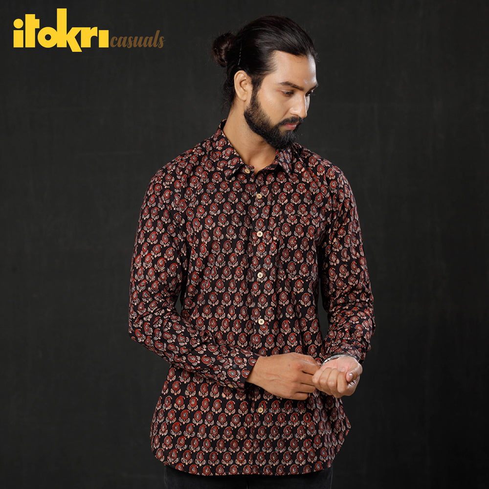 Block Printed men shirt