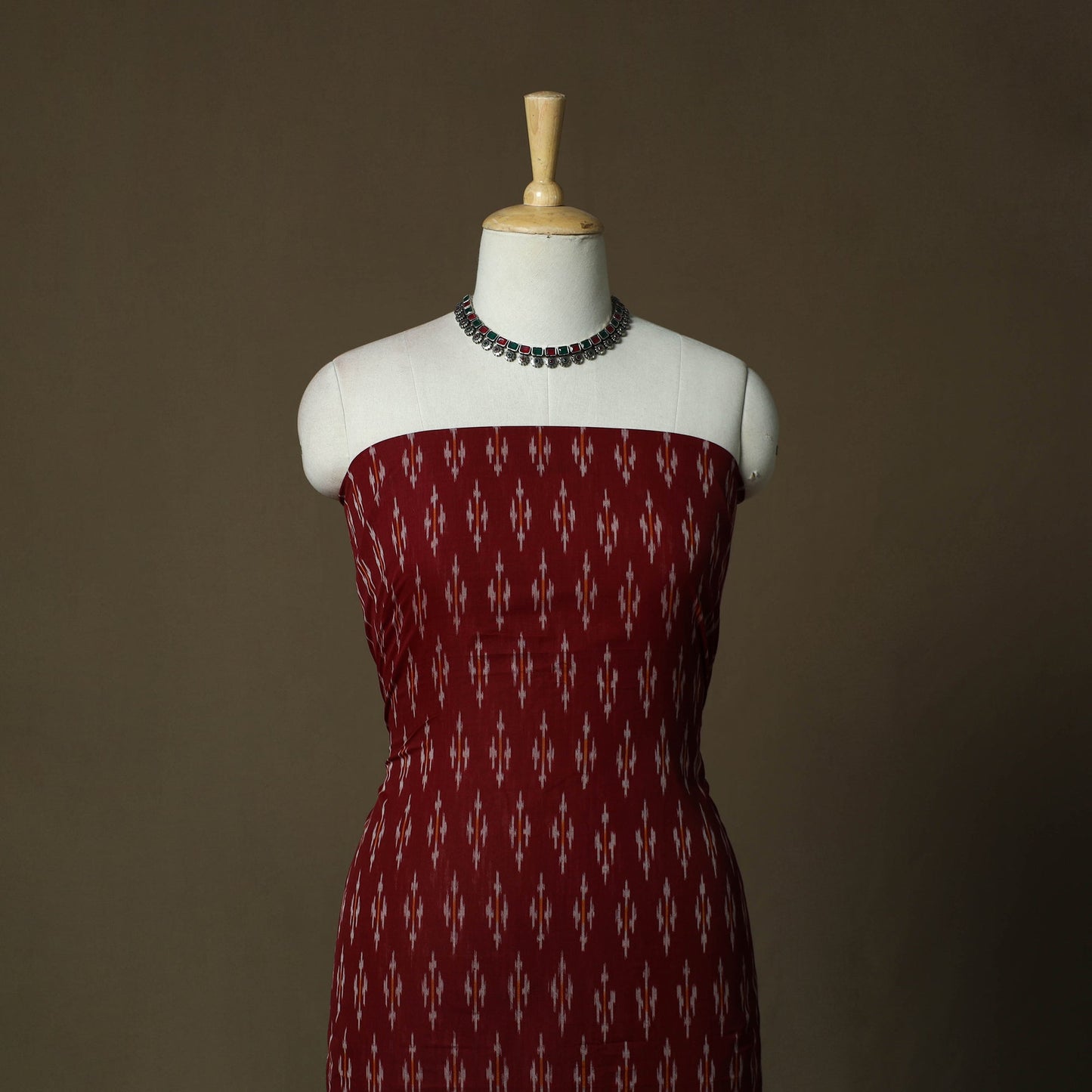 Handloom mercerised cotton pochampally ikat 2pc unstitched