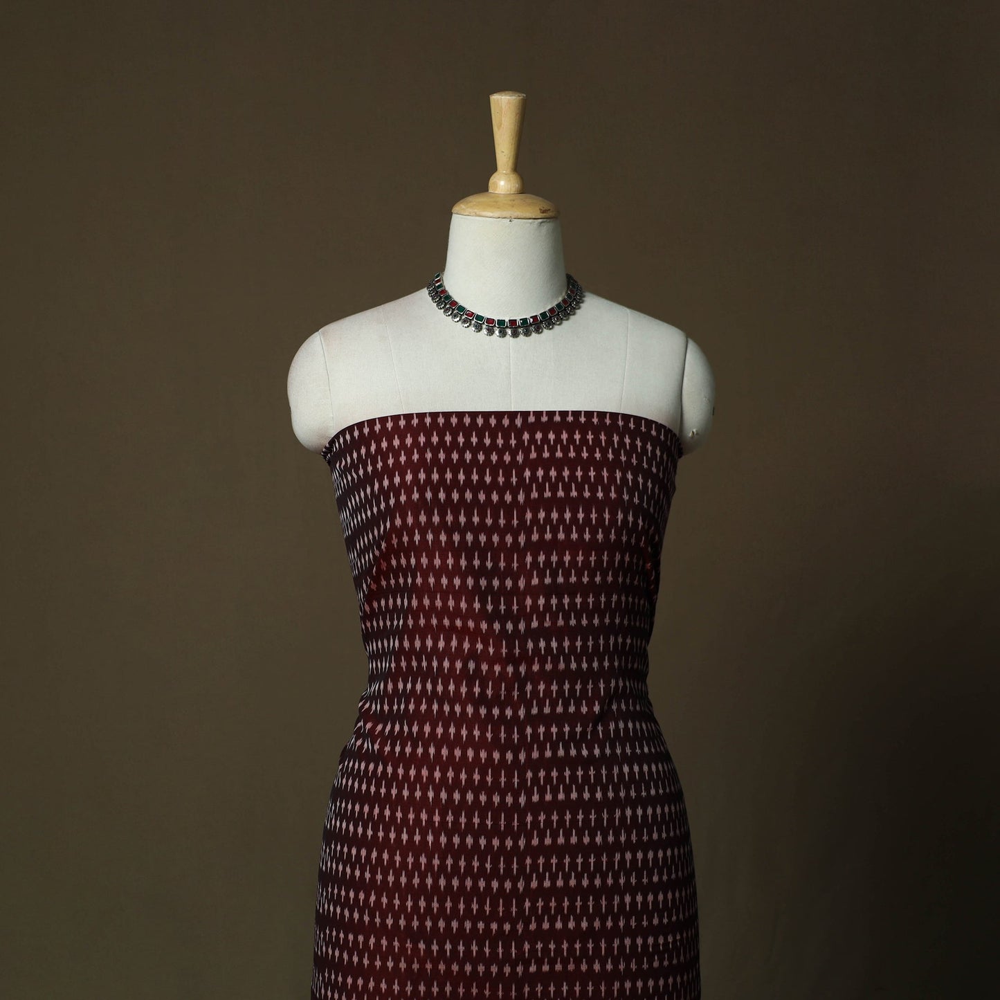 Handloom mercerised cotton pochampally ikat 2pc unstitched