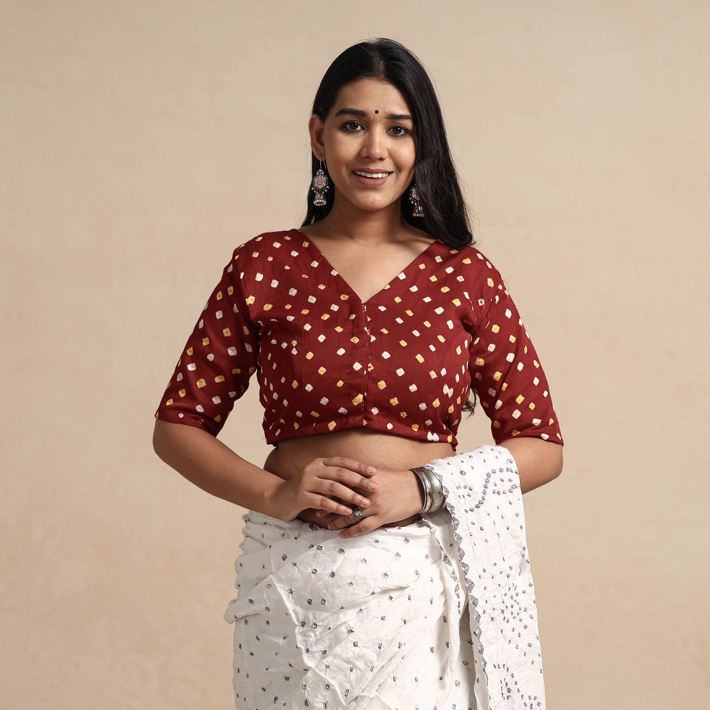 Bandhani Stitched Blouse