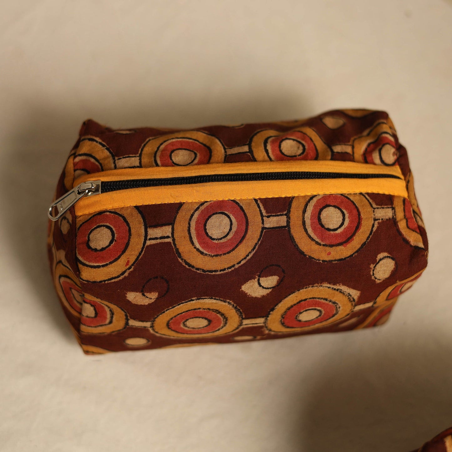 Maroon Multipurpose Handmade Toiletry Bags (Set of 3)