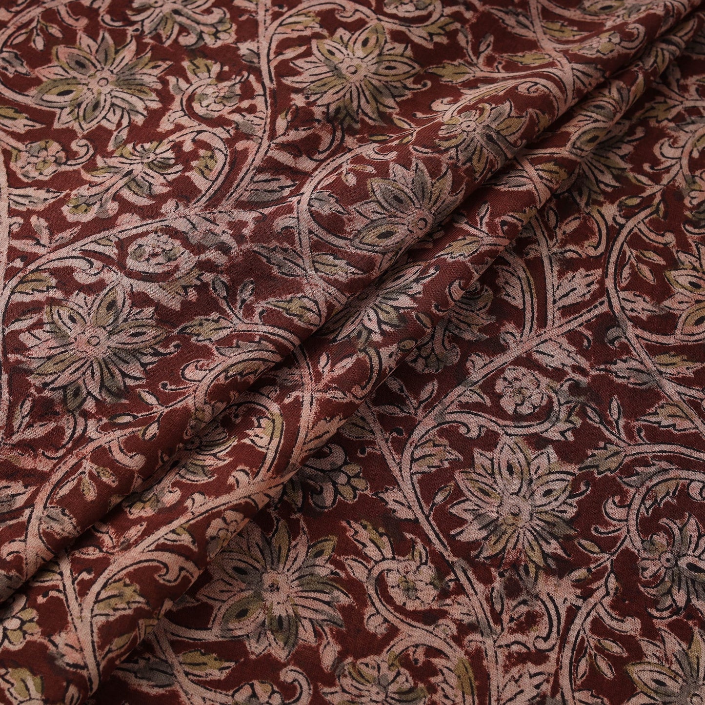Natural dyed hand block print pure mul cotton pedana