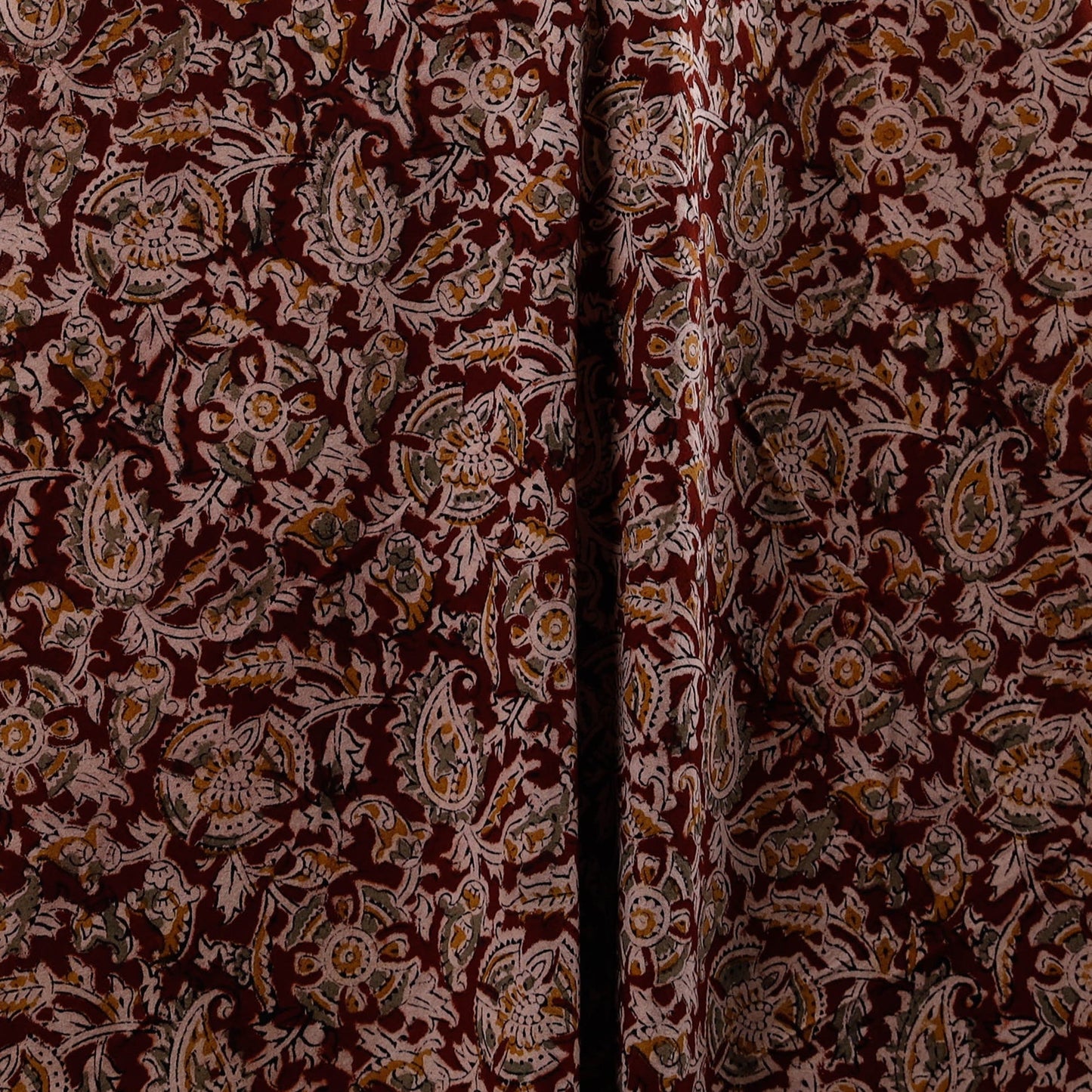 Pedana natural dyed cotton kalamkari fabric 04 - handcrafted