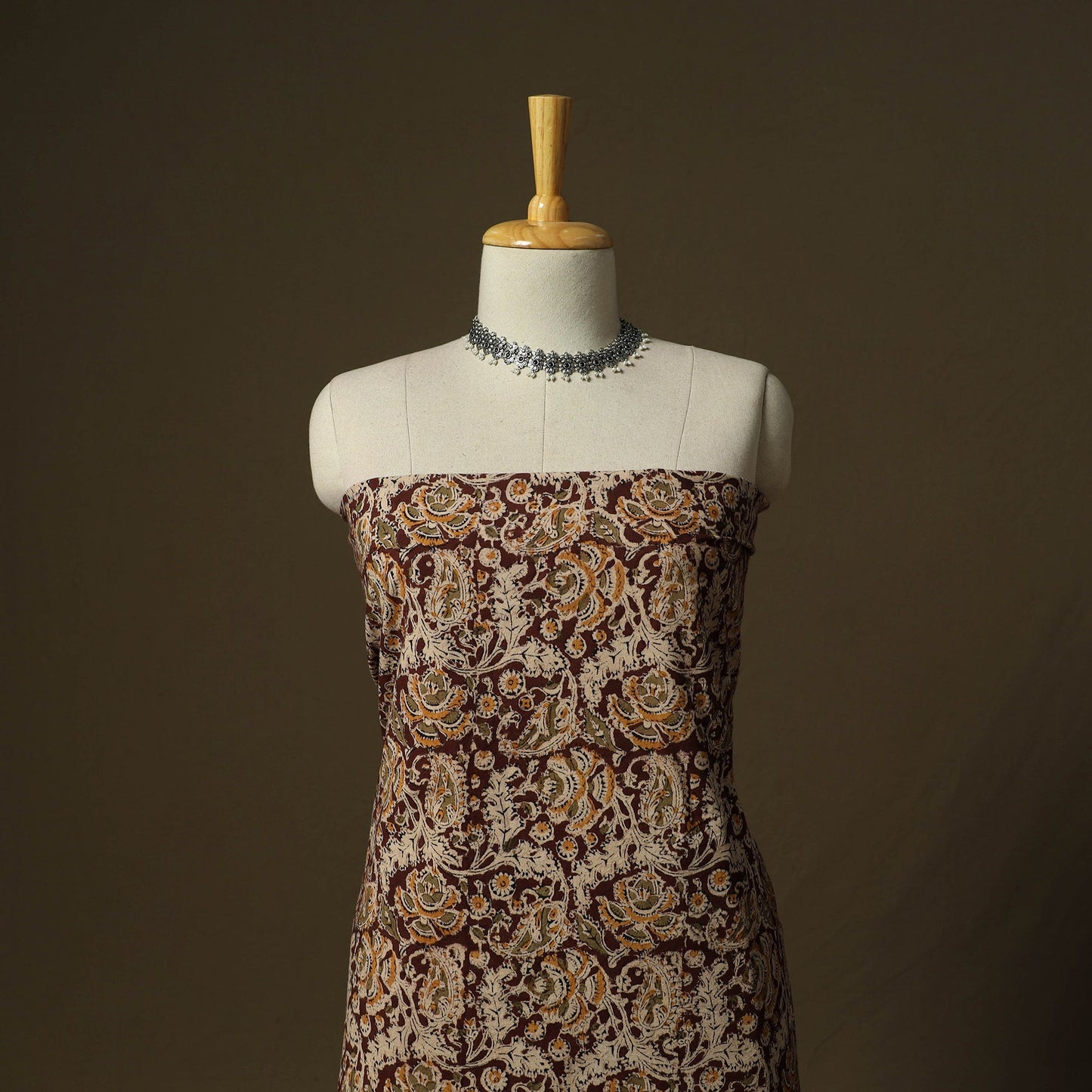 Pedana hand block print natural dyed cotton kalamkari 2pc