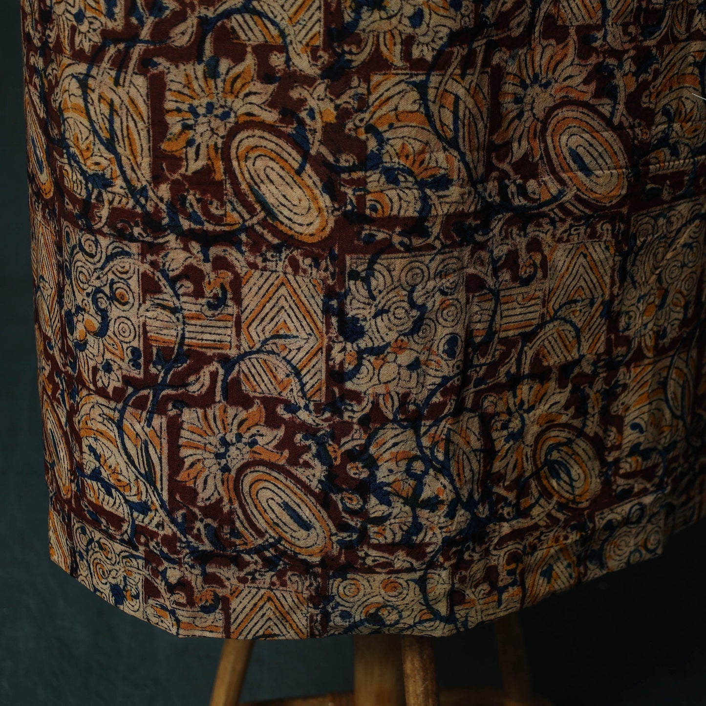 Pedana hand block print natural dyed cotton kalamkari 2pc
