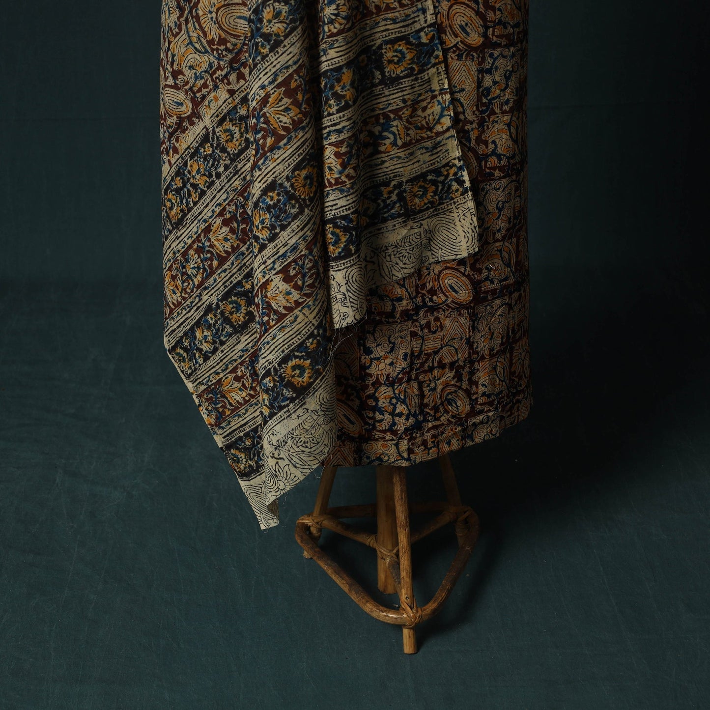 Pedana hand block print natural dyed cotton kalamkari 2pc