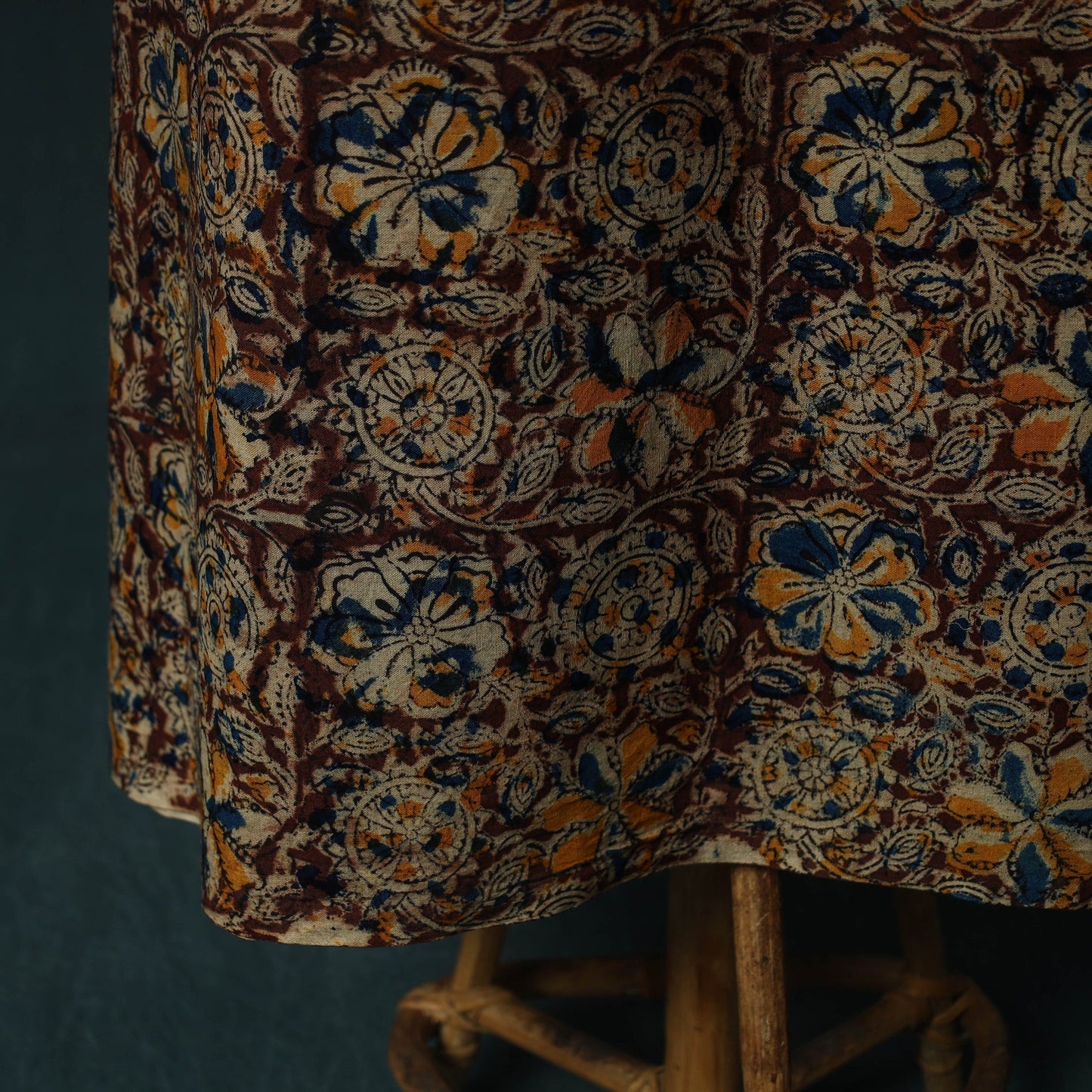 Pedana hand block print natural dyed cotton kalamkari 2pc