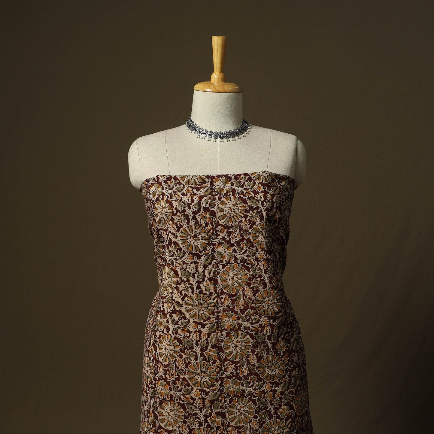 Pedana hand block print natural dyed cotton kalamkari 2pc