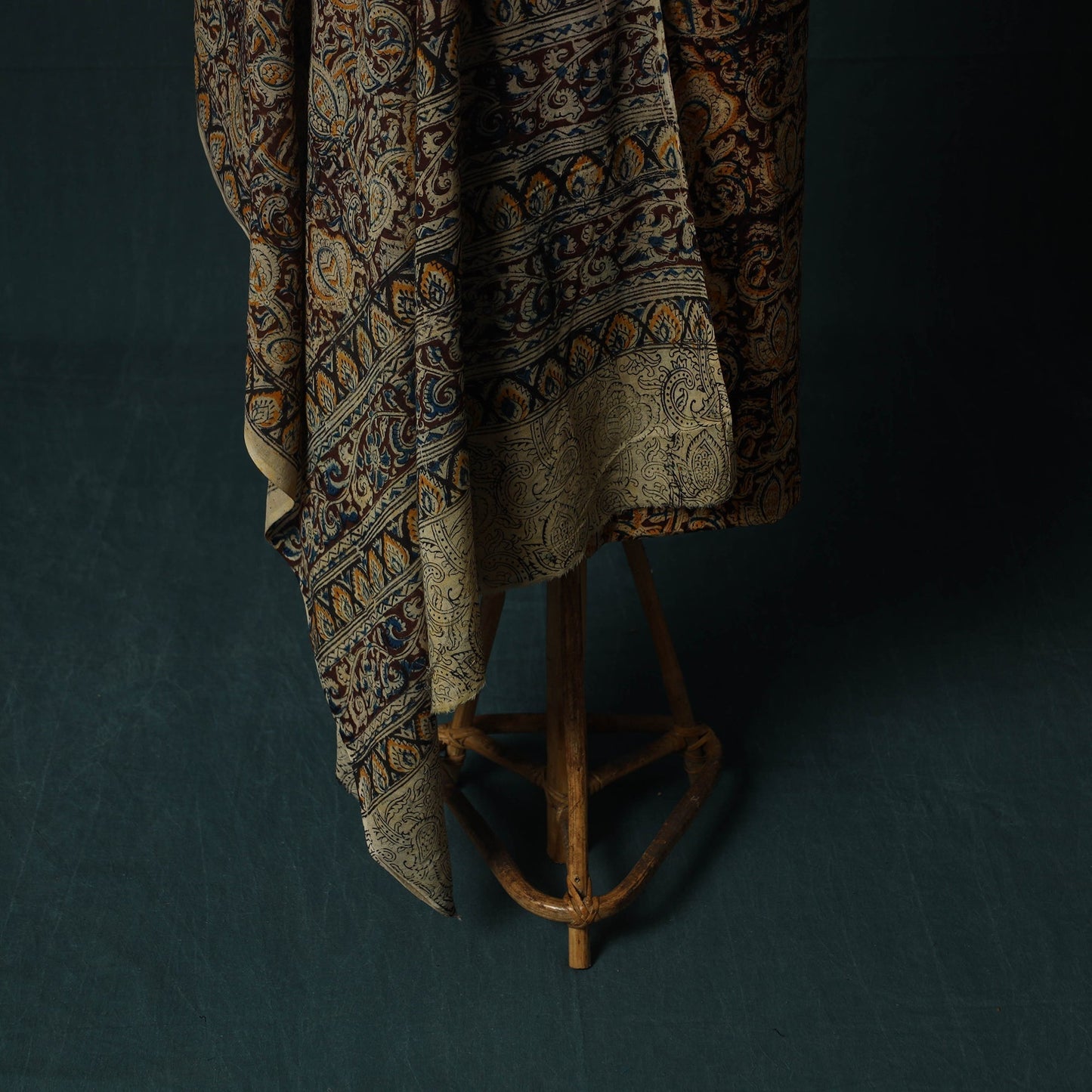 Pedana hand block print natural dyed cotton kalamkari 2pc