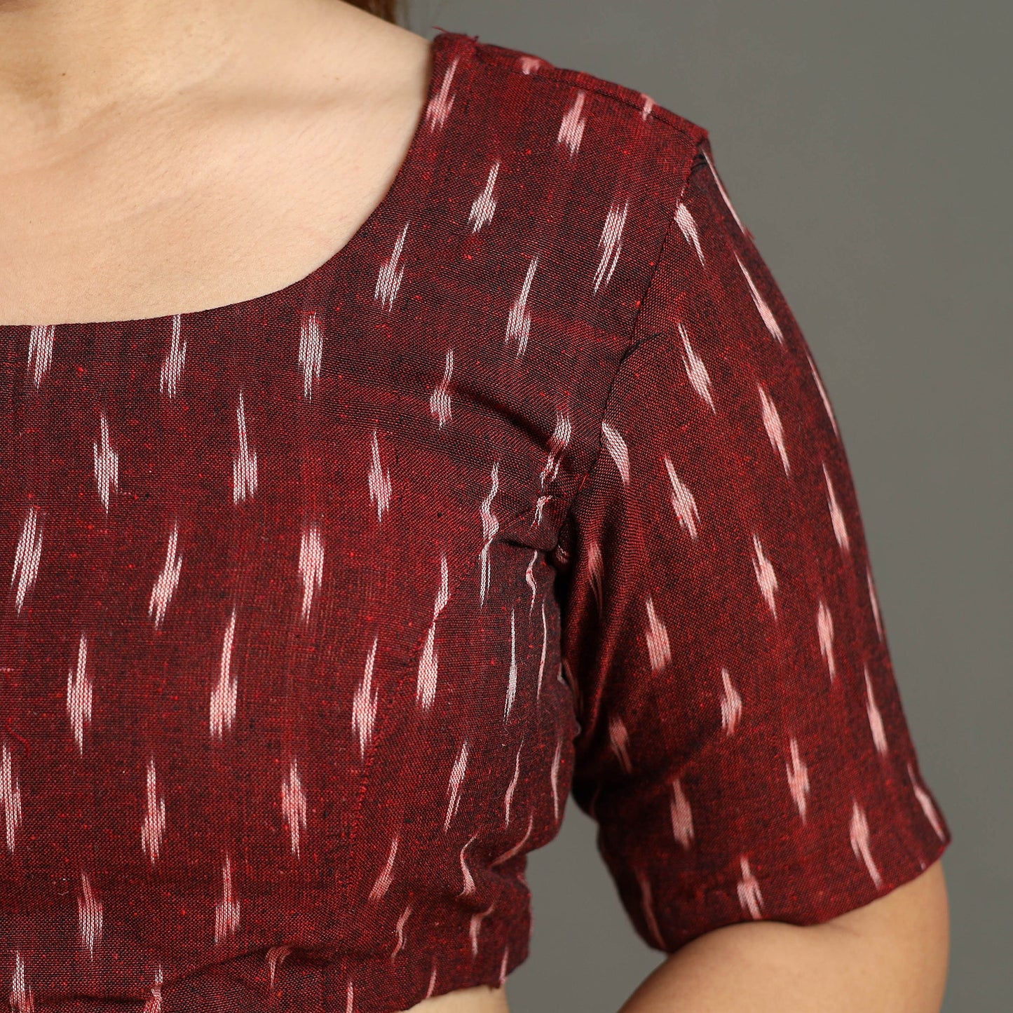 Buy Pochampally Cotton Ikat Blouse Online in India