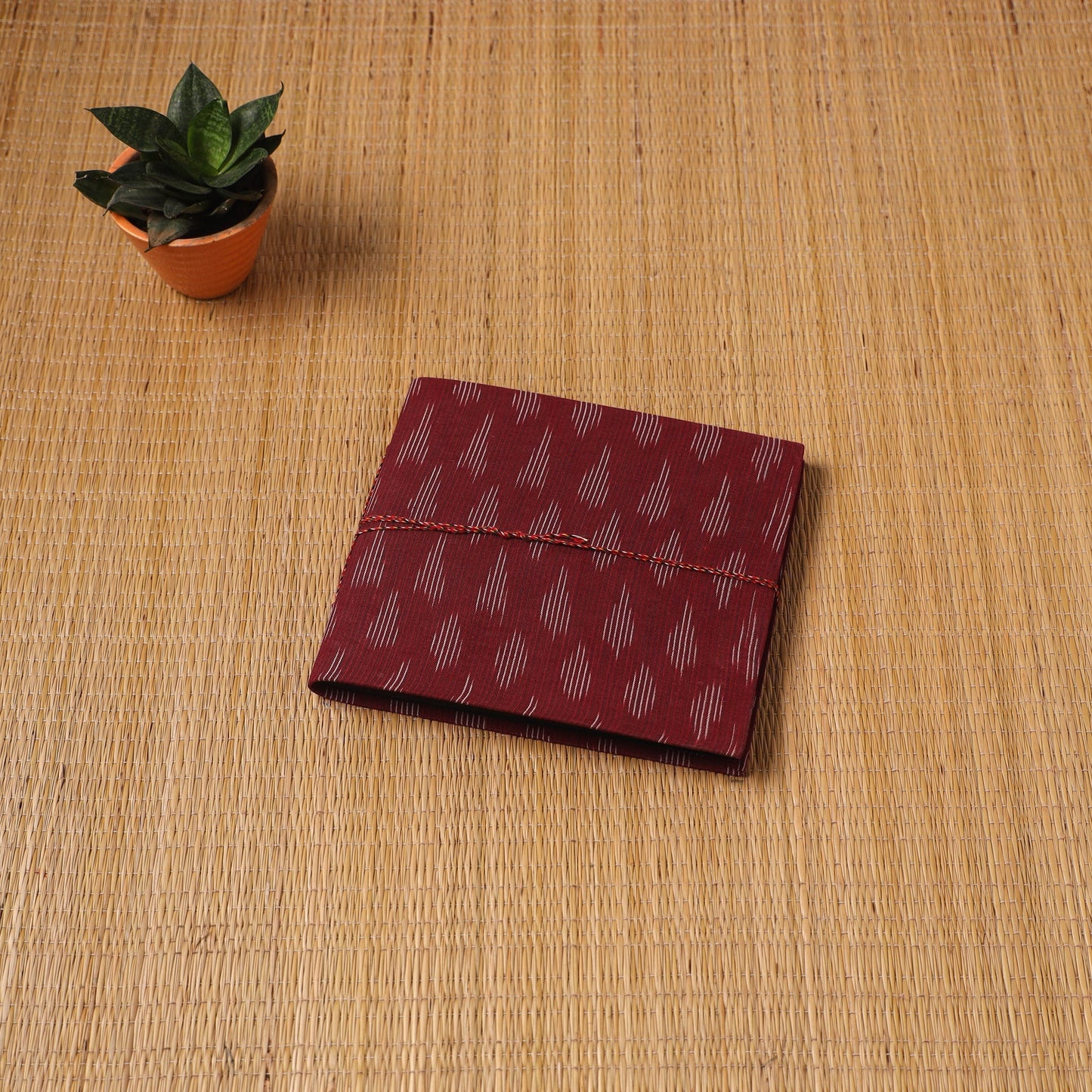 Pochampally ikat fabric cover handmade paper photo album (9