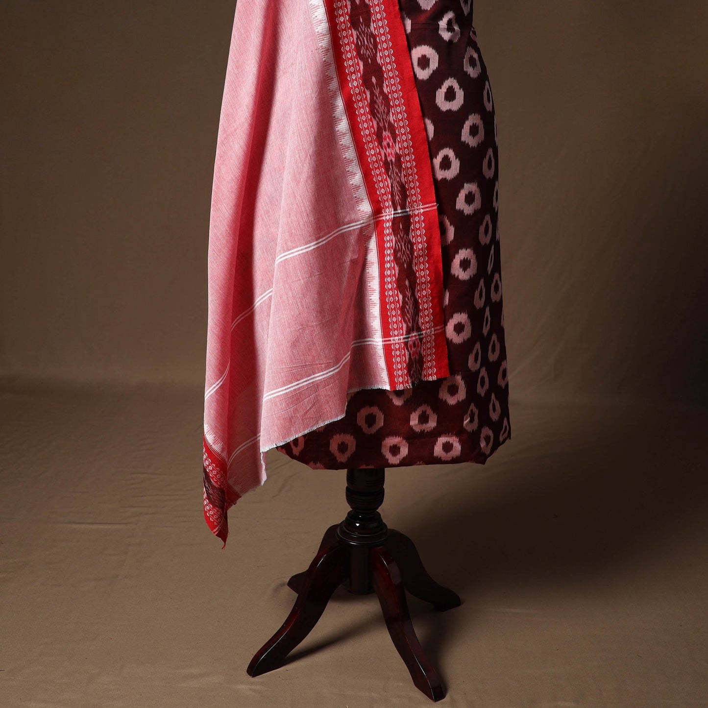 Pochampally ikat handloom mercerised cotton 2pc unstitched
