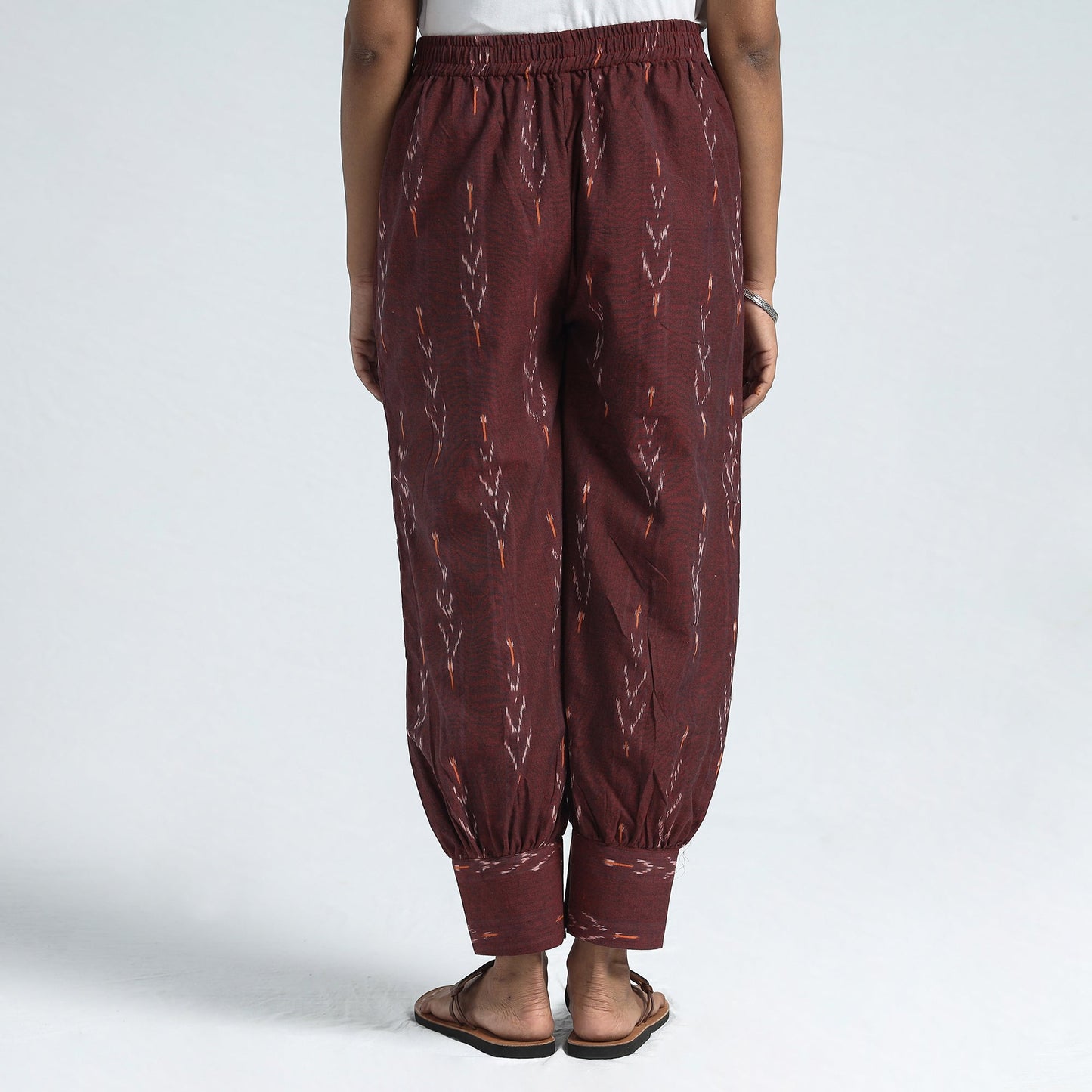 Buy Kalamkari Block Printed Cotton Elasticated Harem Pant Online at iTokri.com