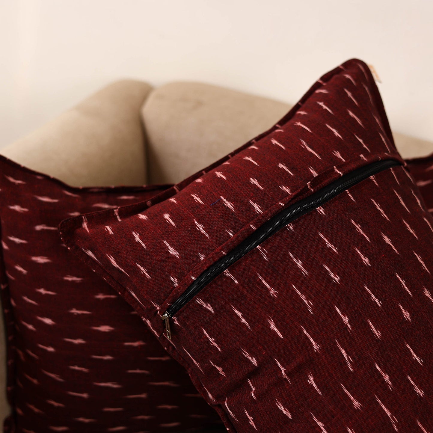 Pochampally ikat weave pillow covers (set of 2) 11