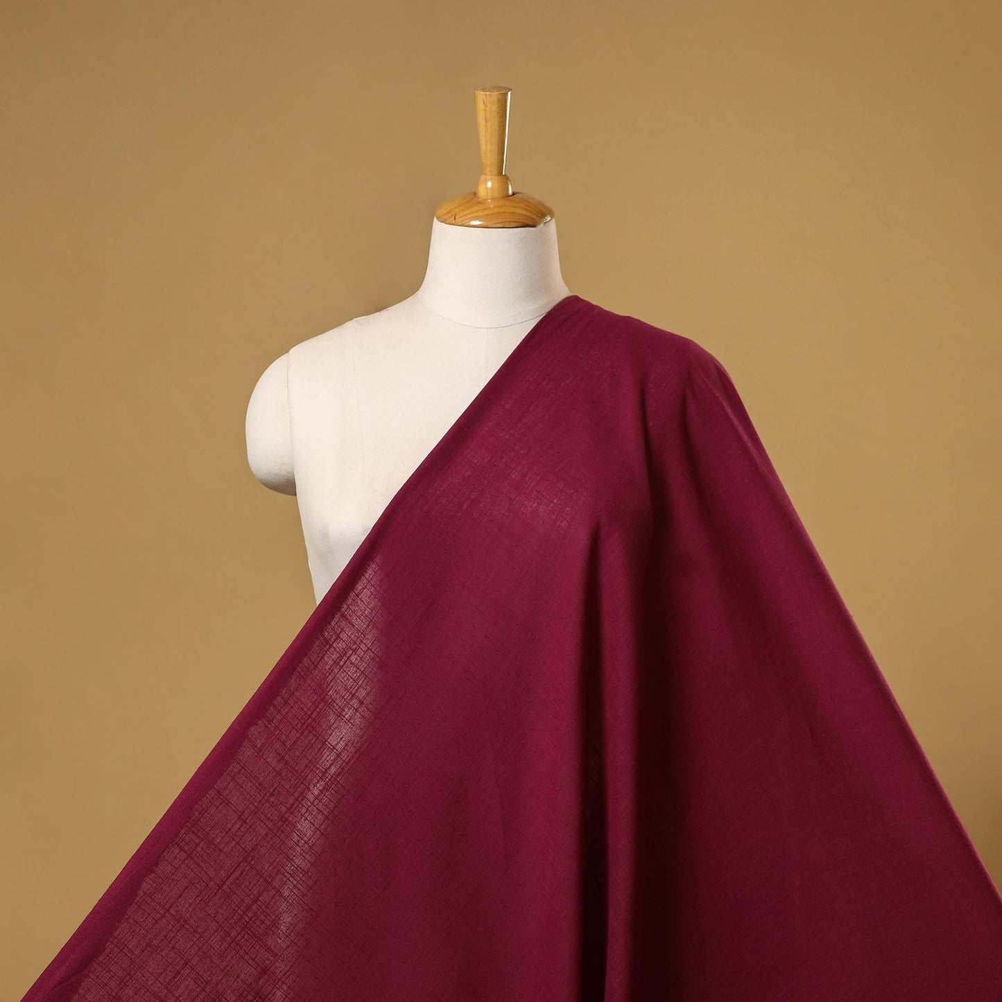 Prewashed slub cotton plain fabric 04 - handcrafted