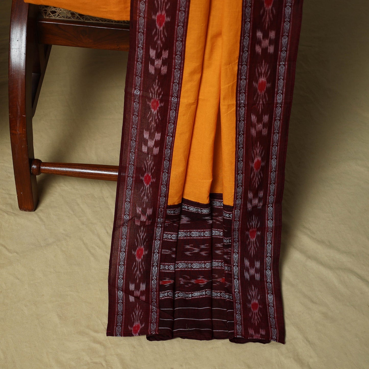 Sambalpuri ikat handloom cotton 3pc unstitched dress