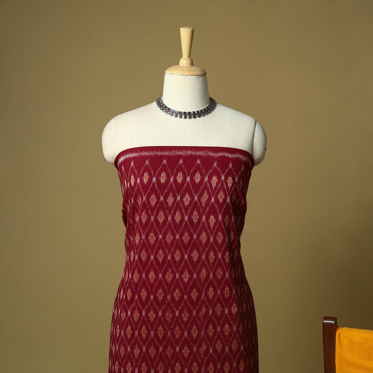 Sambalpuri ikat handloom cotton 3pc unstitched dress