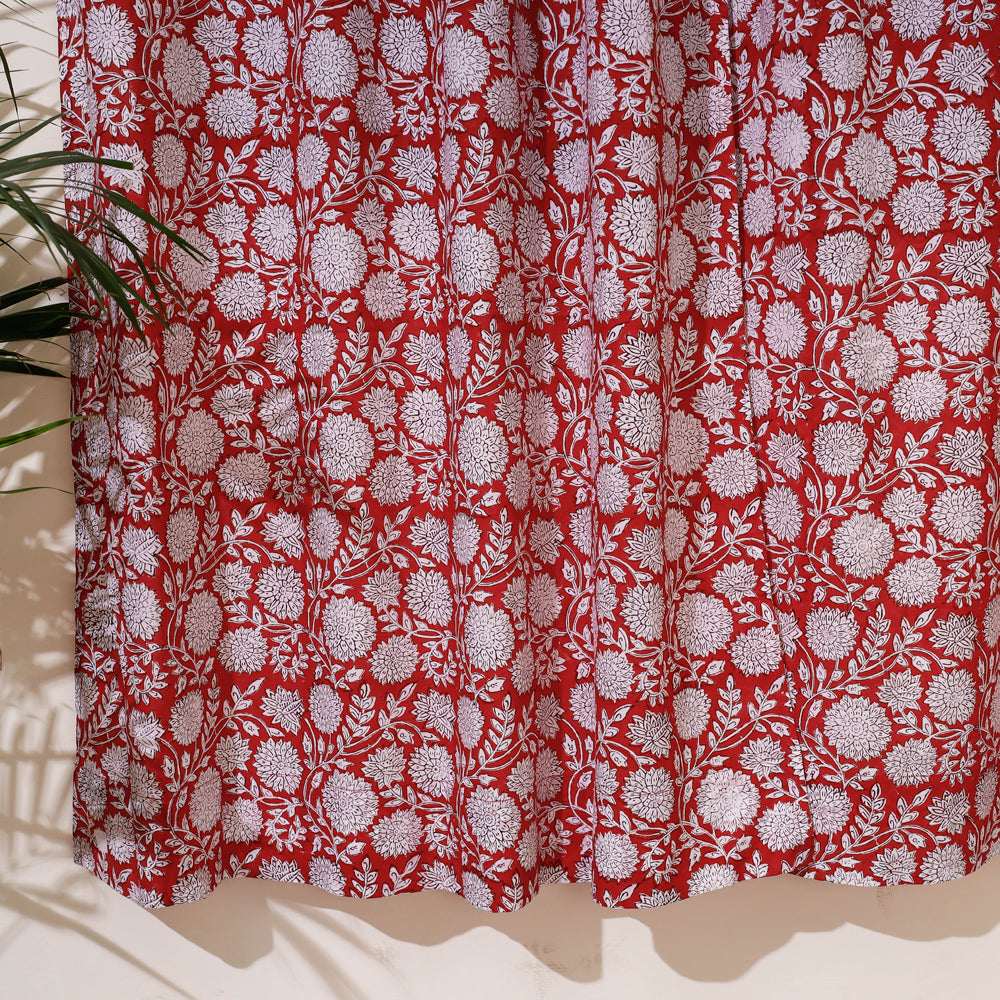 Sanganeri Block Print Pure Cotton Door Curtain