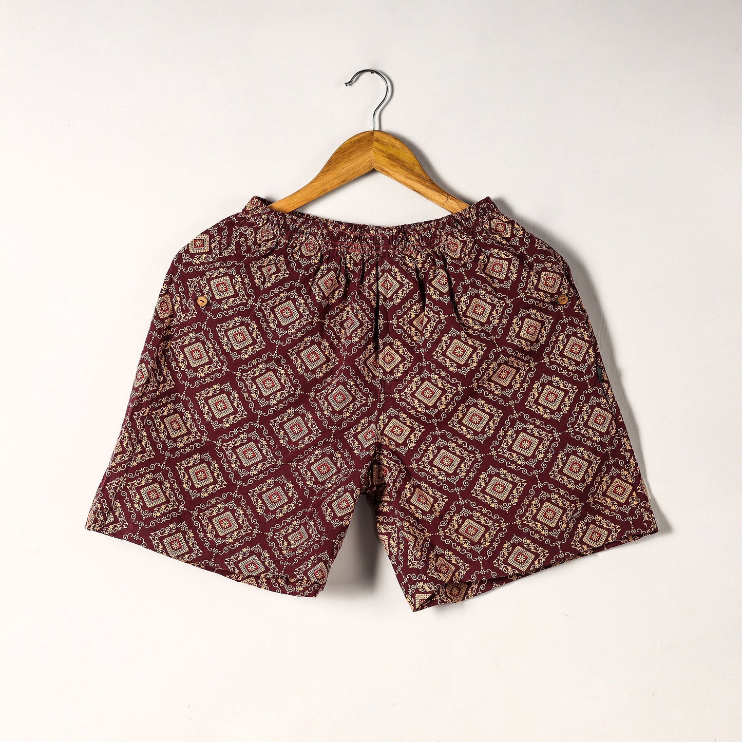 Sanganeri Block Printed Cotton Unisex Boxer/Shorts